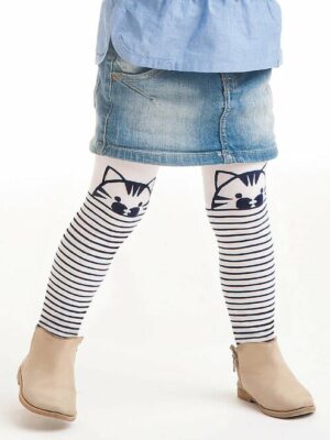 Ciorapi fete cu model pisica Knittex Cat 40 den